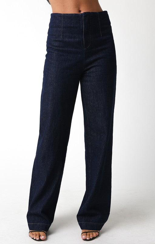 Dark Indigo Denim Trousers