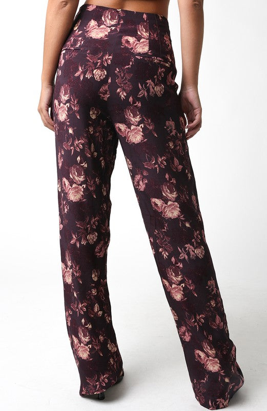 Pamela  Brown Floral Pants