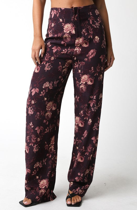 Pamela  Brown Floral Pants