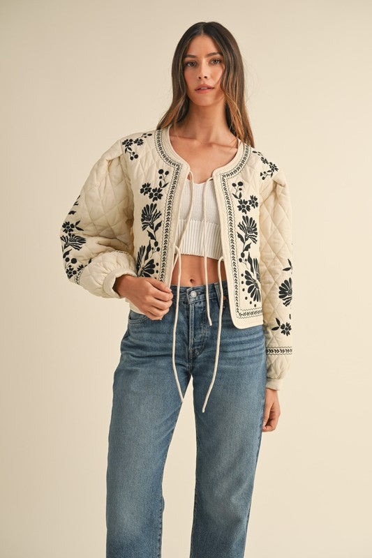 Floral Quilted Jacket