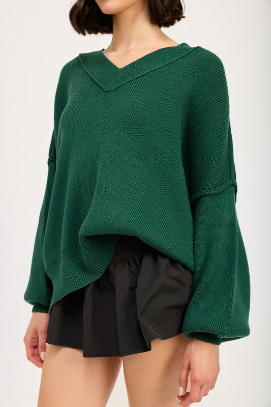 Deep Pine Oversized Sweater