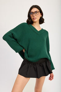 Deep Pine Oversized Sweater