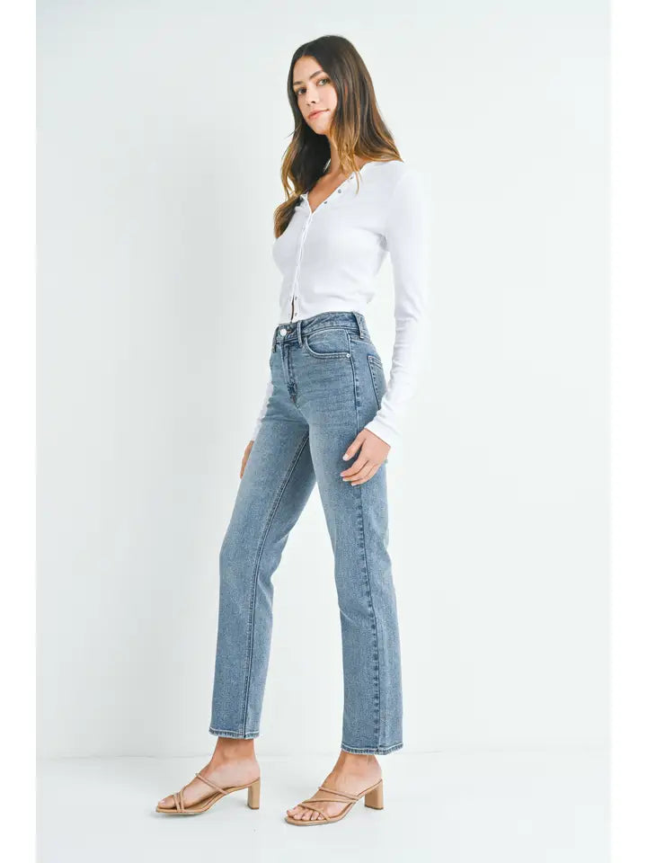 Clean Stretch Straight Leg Denim