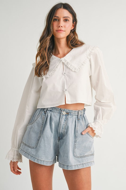 Macy Denim Shorts - GEORGE-MARY'S