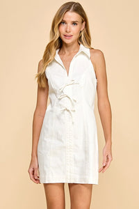 Beckett Bow Dress (white)