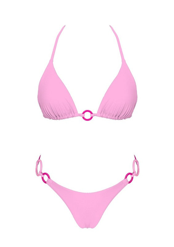 PREORDER Malibu Ring Bikini (pink bottom)