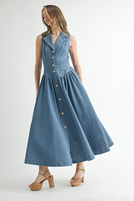 Beth Denim Dress