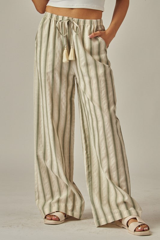 Celina Wide Leg Pants (olive)