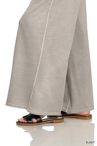 Darcy Wide Leg Joggers (sleet)