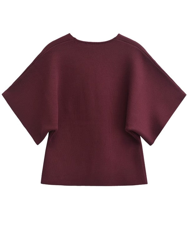 Metal Button Gameday Cardigan (burgundy)