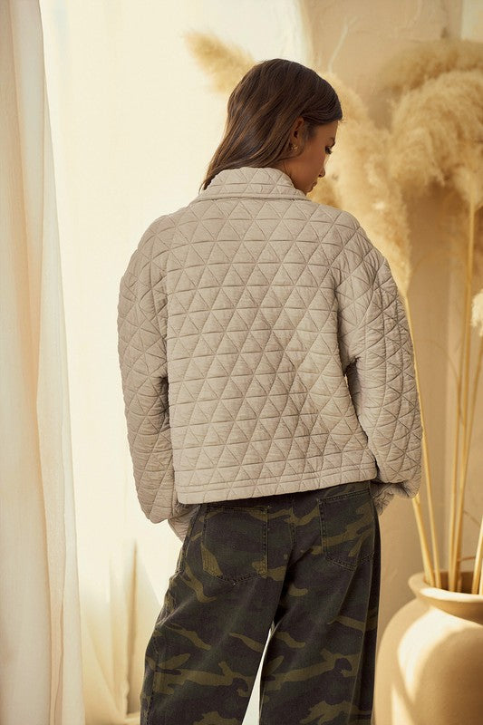 Quilted Jacket with Pockets