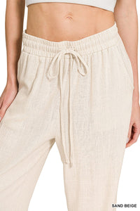 Beatnik Linen Pants (natural) - GEORGE-MARY'S