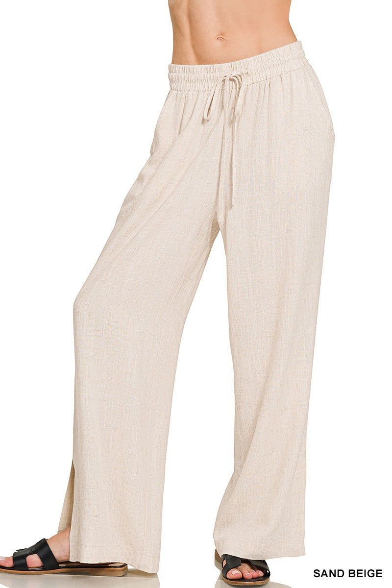 Beatnik Linen Pants (natural) - GEORGE-MARY'S