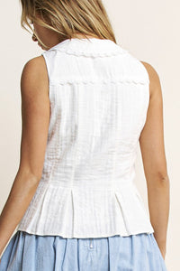 Hersy Lace Bow Tie Top