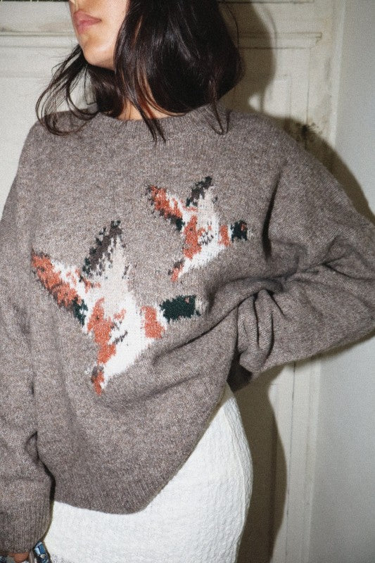 Vintage Mocha Duck Sweater