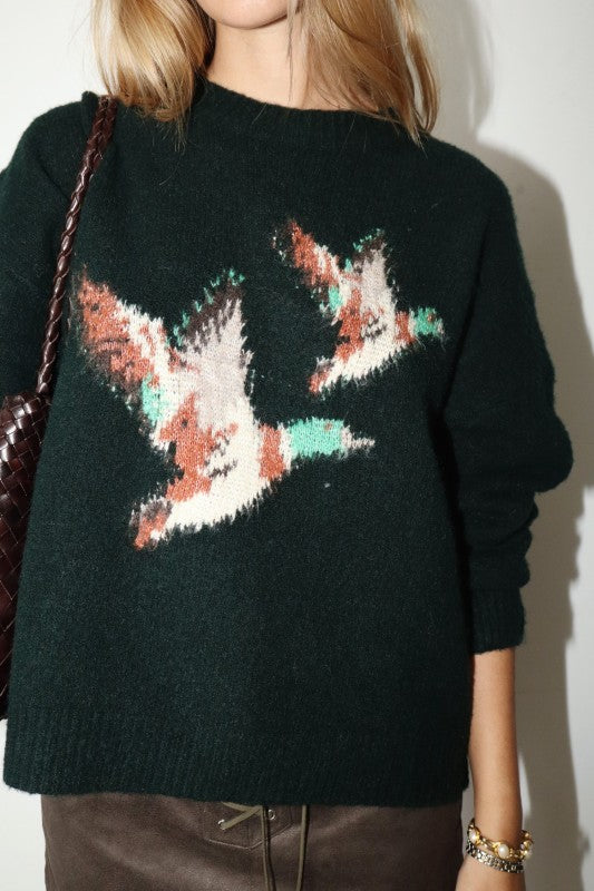 Vintage Duck Sweater (hunter green)
