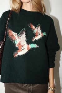 Vintage Duck Sweater (hunter green)