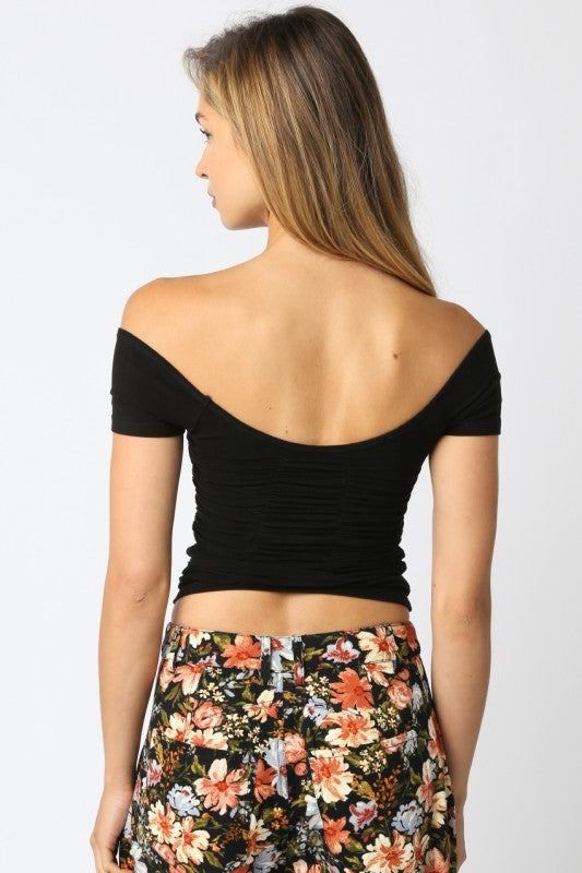 Kira Off Shoulder Top (black)