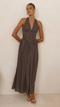 Millie Polka Dot Maxi Dress - GEORGE-MARY'S