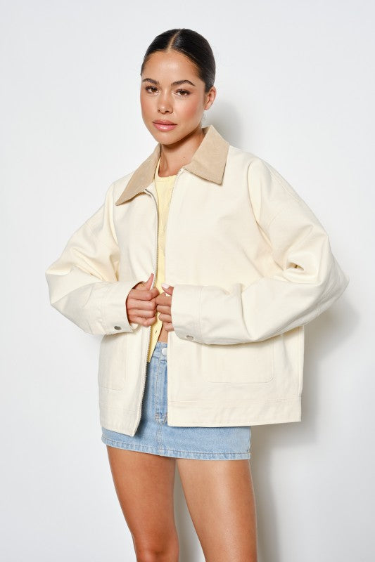 Kathleen Barn Jacket (ivory)