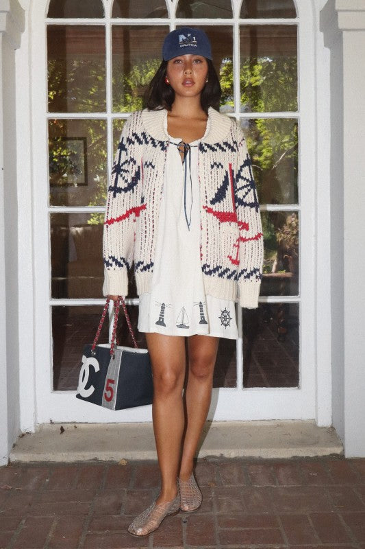 Sailboat Cardigan