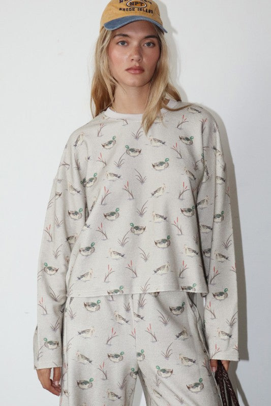 Duck Pond Sweatshirt (greige)