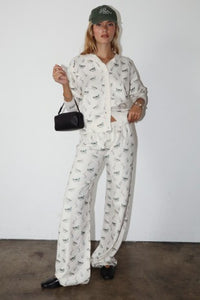 Duck Print Pants (cream)