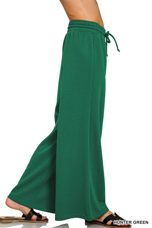 Scuba Drawstring Pants (hunter green)