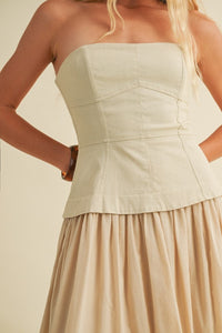 Cortney Corset Dress (ecru)