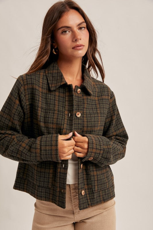 Hunter Plaid Barn Jacket