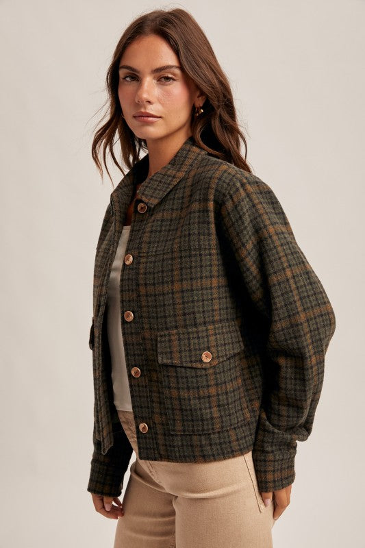 Hunter Plaid Barn Jacket