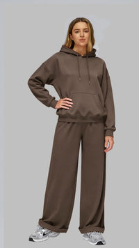 Kendall Oversized Sweat Pants (brown)