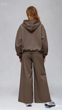 Kendall Oversized Sweat Pants (brown)