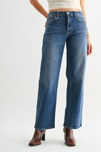 Highrise Straight Leg Denim (dark)