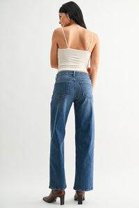 Highrise Straight Leg Denim (dark)