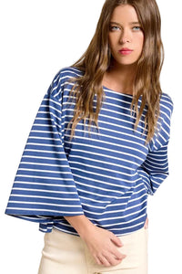 High Tides Boxy Tee (denim) - GEORGE-MARY'S