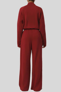 Harper Half Zip Sweatshirt (red)