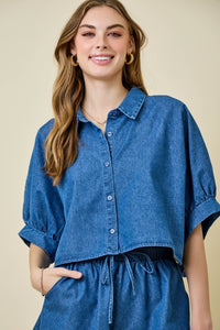 Denim Courier Shorts - GEORGE-MARY'S