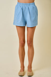 Contrast Stitched Shorts (dusk)