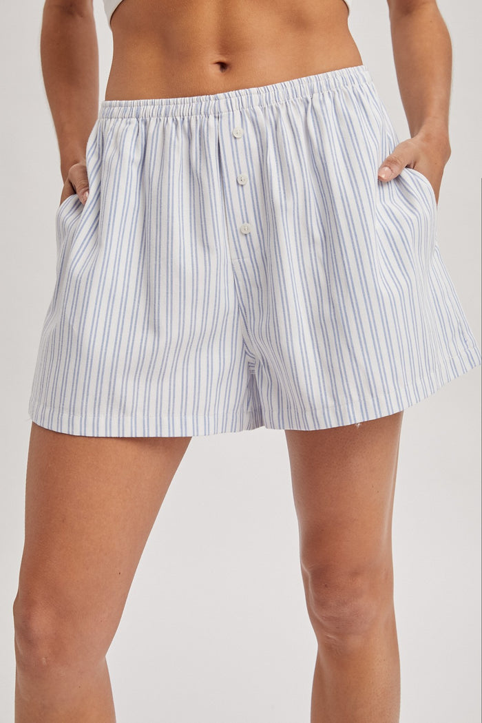 Striped Boxer Shorts (white) - GEORGE-MARY'S