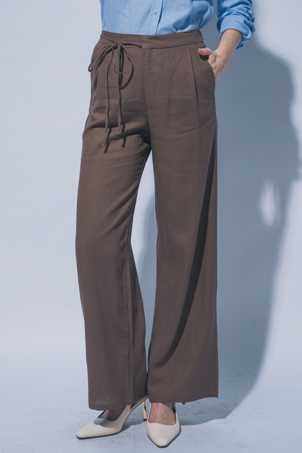 Out of Office Trousers (mocha) - GEORGE-MARY'S