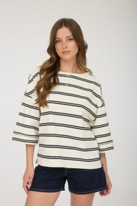 Collared Cropped Rugby Tee - GEORGE-MARY'S