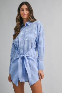 Striped Shirt Dress - GEORGE-MARY'S