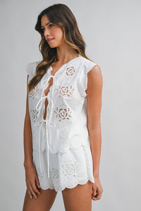 Carly Eyelet Shorts - GEORGE-MARY'S