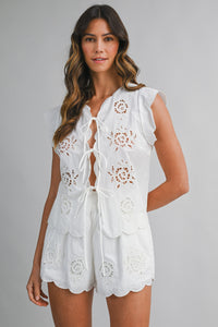 Carly Eyelet Shorts - GEORGE-MARY'S