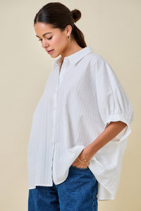 Courier Textured Blouse (white)
