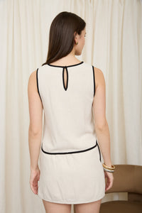 Contrast Piping Tank - GEORGE-MARY'S