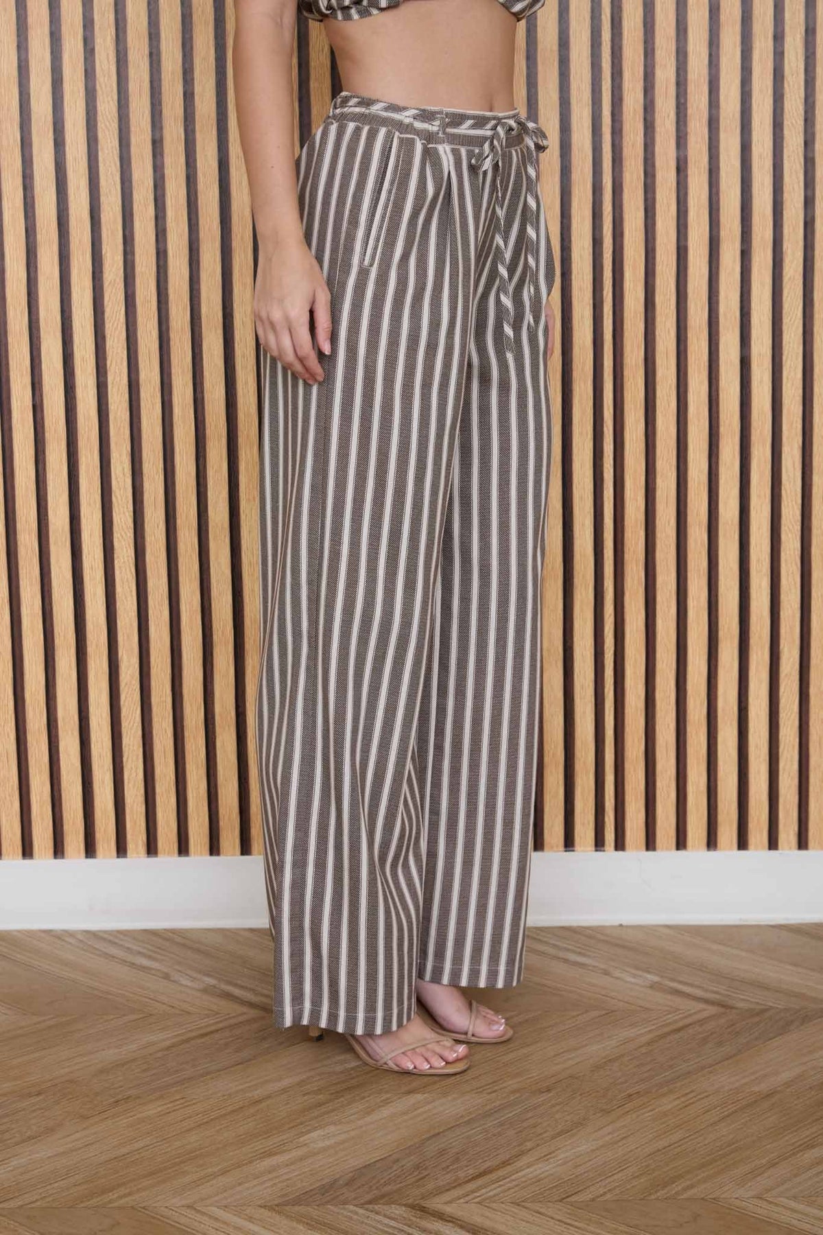 Aaron Striped Pants (choco) - GEORGE-MARY'S