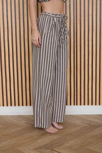 Aaron Striped Pants (choco) - GEORGE-MARY'S