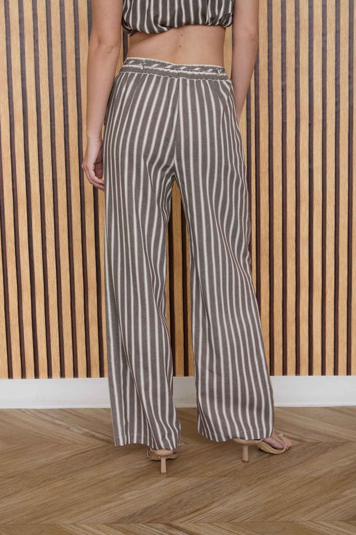 Aaron Striped Pants (choco) - GEORGE-MARY'S